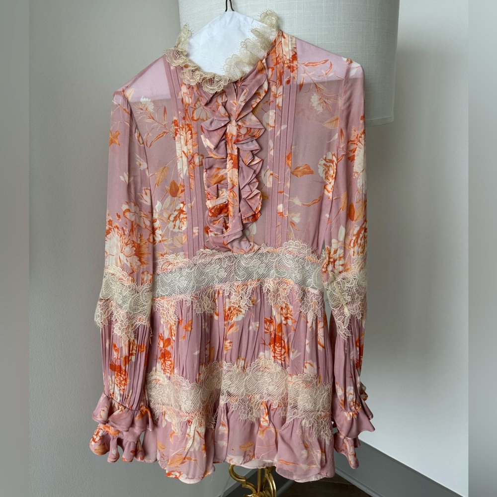 Alexis floral mini dress XS